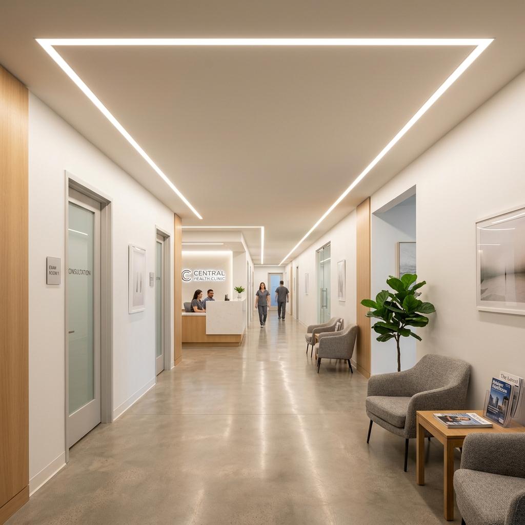 LED-Lichtplanung Arztpraxis